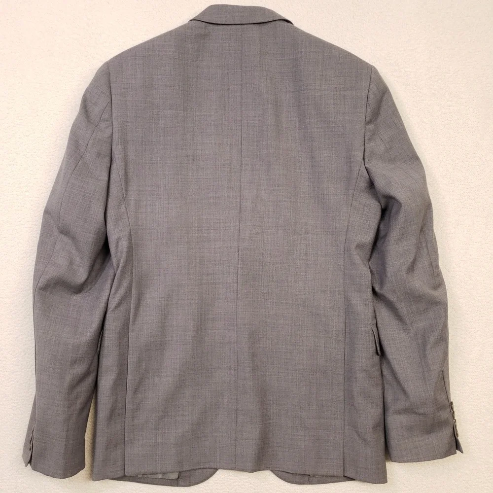 Jos. A. Bank Suit Jacket Mens 36R Gray Slim Fit 100% Wool Blazer 1905 Collection